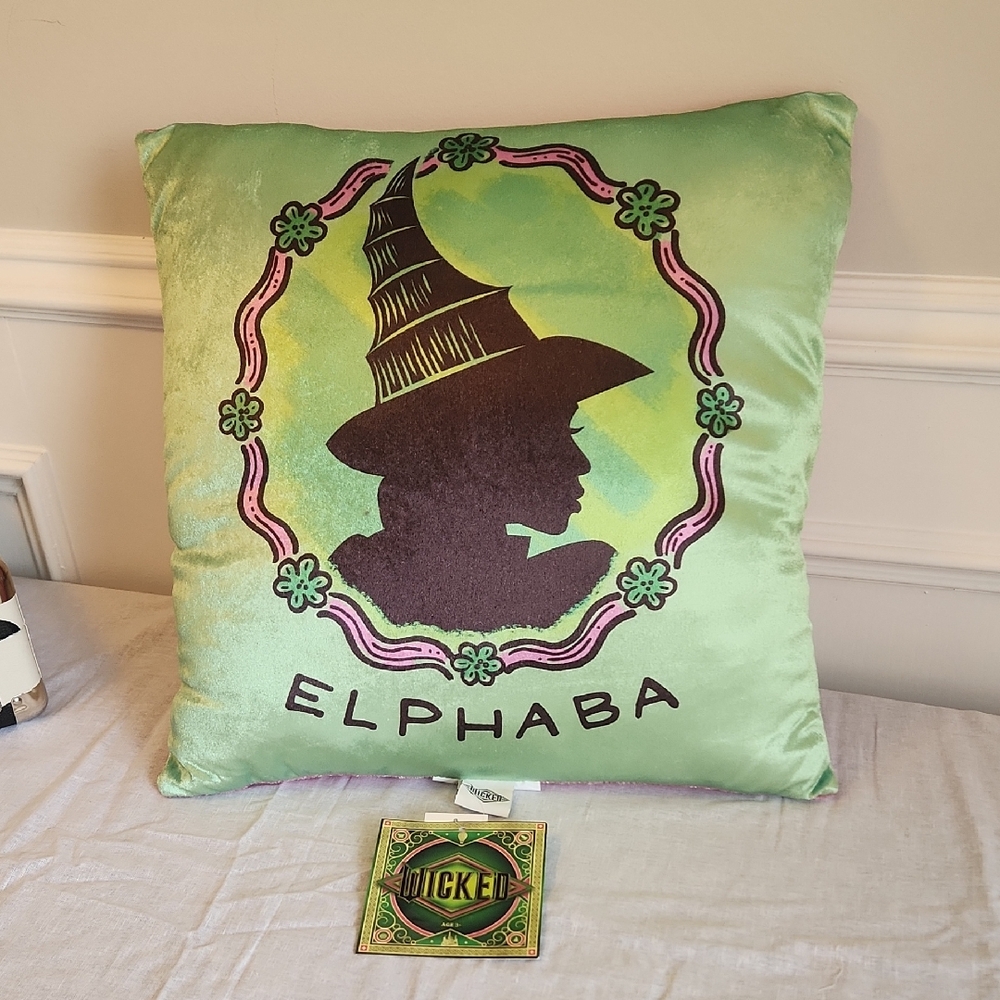 Wicked Elphaba & Glinda Double Sided Pillow